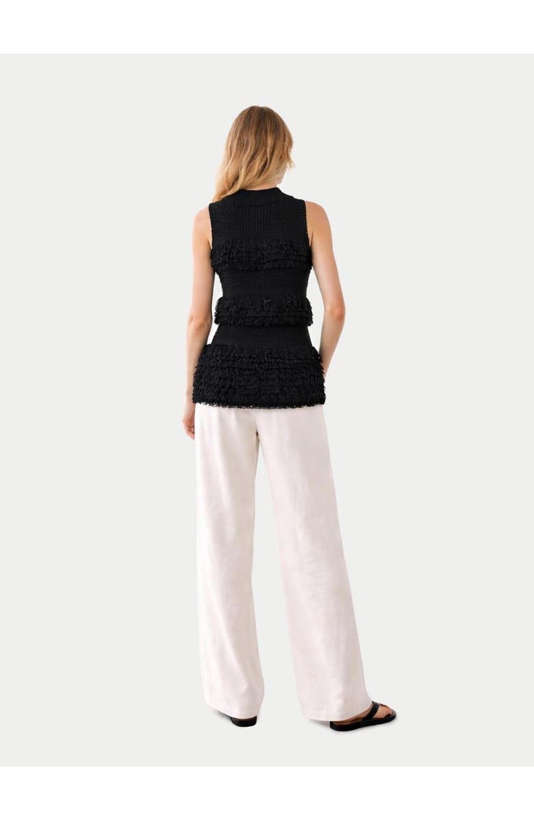 GOBI Mongolian Cashmere Loop-Stitch Cashmere Vest, Alternate, color, Black