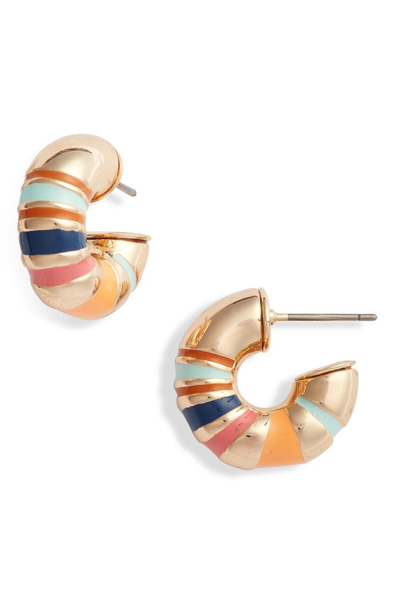 ROXANNE ASSOULIN Campania Chubby Hoop Earrings, Main, color,