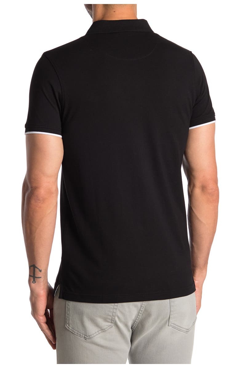 Roberto Cavalli Pipe Trim Short Sleeve Polo, Alternate, color,