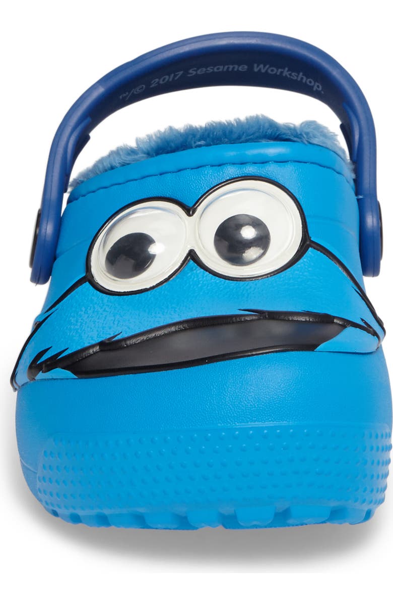 CROCS <sup>™</sup> Fun Lab Faux Fur Cookie Monster Clog, Alternate, color,