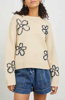Rails Zoey Floral Stitch Sweater