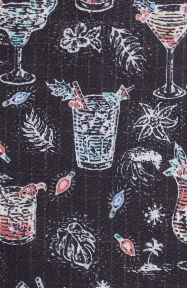 Tommy Bahama Bahama Coast Boozy Nights IslandZone<sup>®</sup> Short Sleeve Button-Up Shirt, Alternate, color, Night Cap