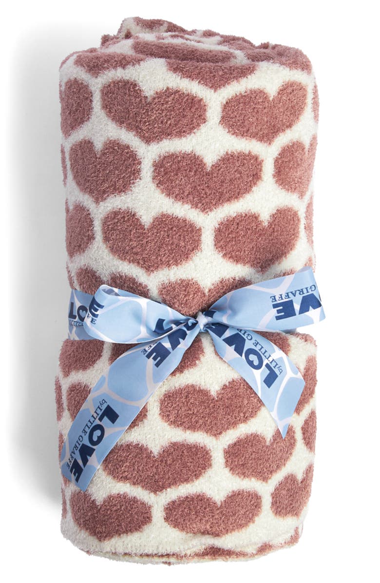 Little Giraffe Kids' Army Heart Throw Blanket, Main, color, 