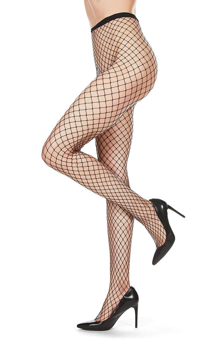 MeMoi Maxi Net Tights, Main, color, Black