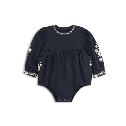 Looms Floral Embroidered Collection - Romper (Toddler, Little Kid & Big Kid)