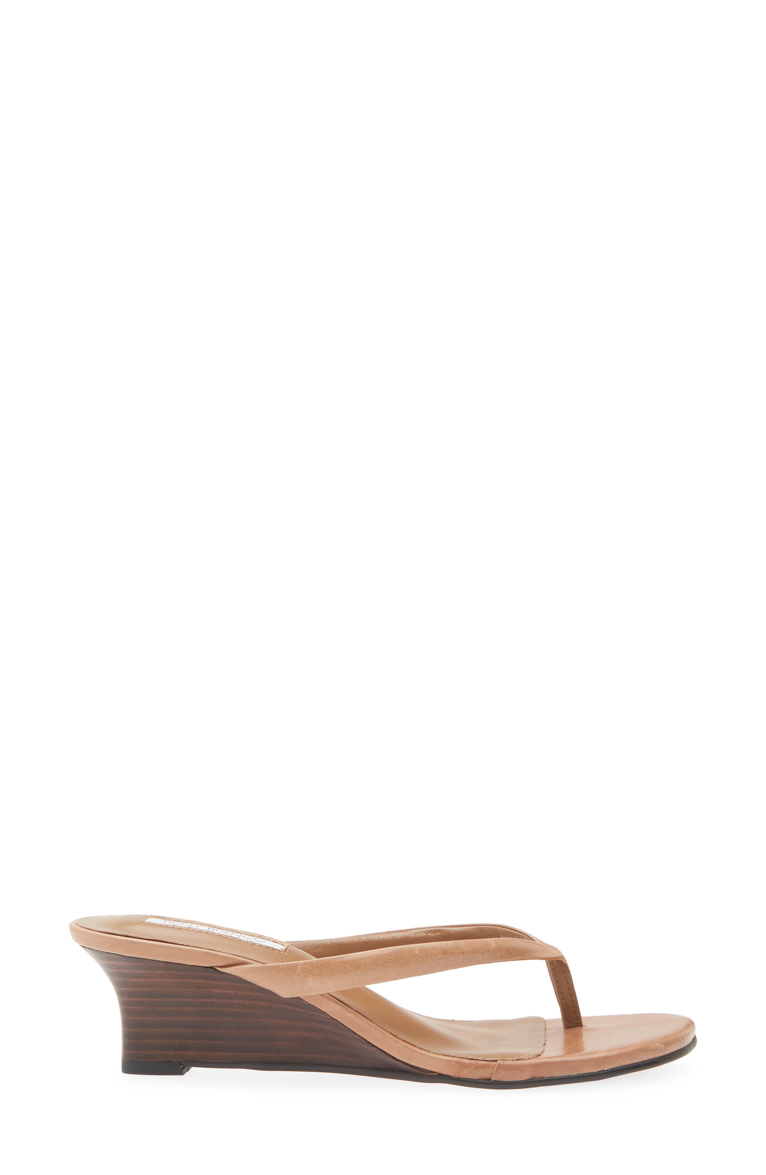 Edgy Wedge Sandal, Alternate, color, TAN VINTAGE
