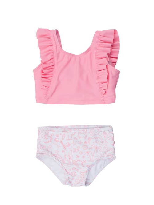 Shop Rufflebutts Girls Upf50+ Waterfall Tankini In By The Seaside