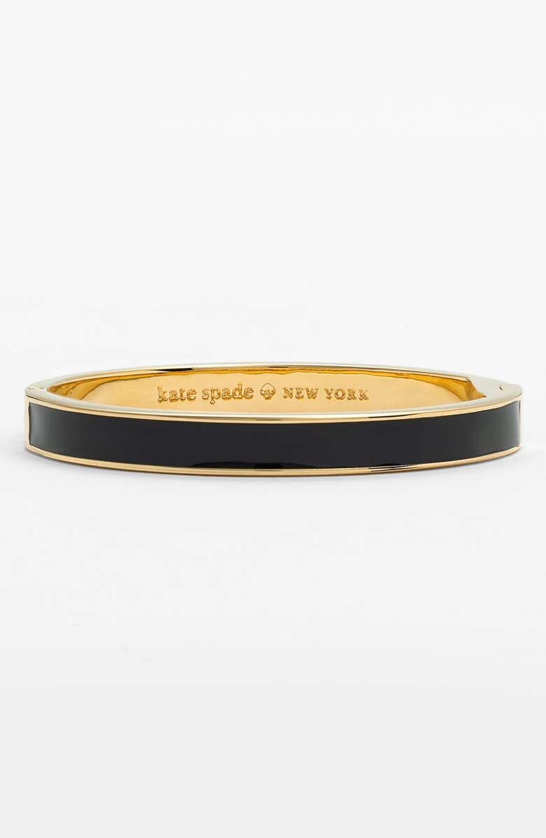 Kate Spade New York 'idiom' enamel hinged bangle, Main, color, 