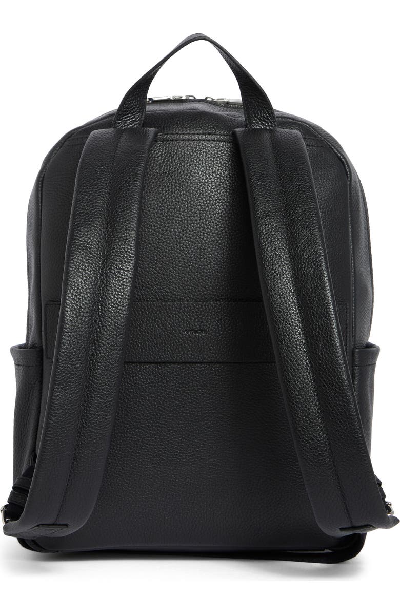 Vince Valmor Leather Backpack, Alternate, color, Black