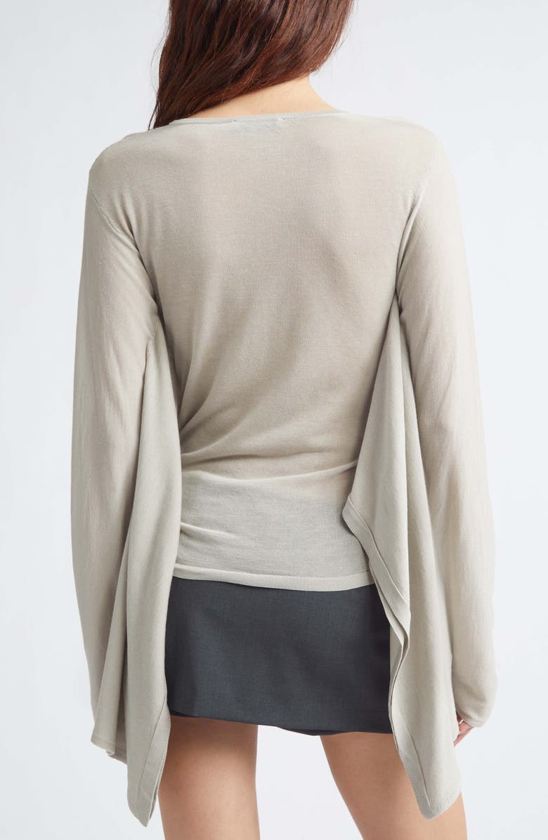 Paloma Wool Suga Sheer Draped Top, Alternate, color, 620 - Ecru