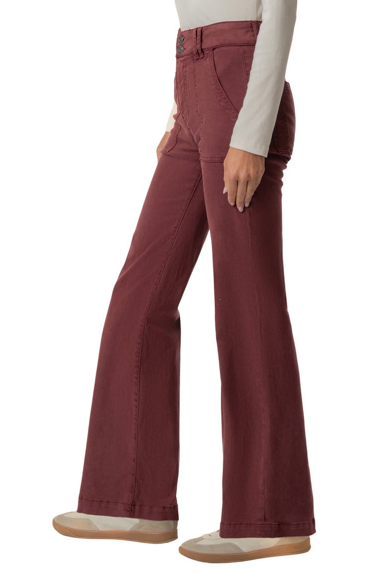 Jodi High Waist Straight Leg Jeans, Alternate, color, CLARET