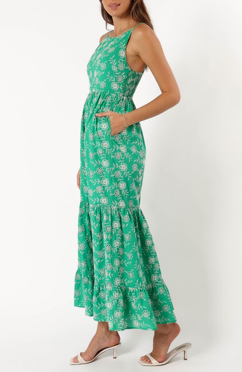 Petal & Pup Jenson Eyelet Tiered Maxi Dress, Alternate, color, 