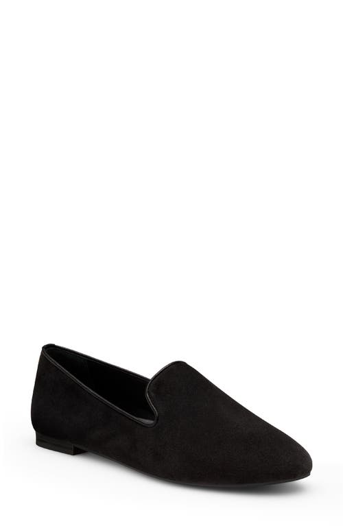 Birdies Starling Suede Flat in Black Suede 