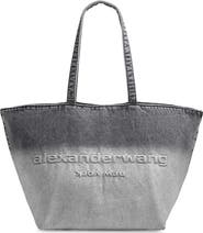 Alexander Wang Punch Dip Coated Denim Tote