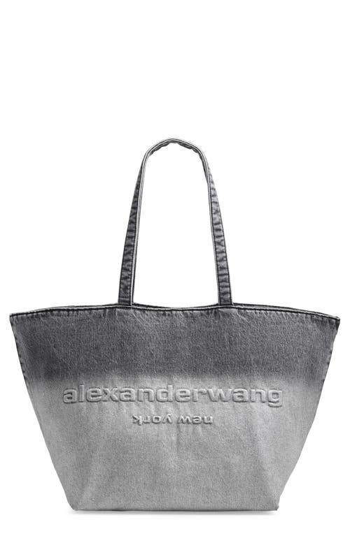 Alexander Wang Punch Dip Coated Denim Tote