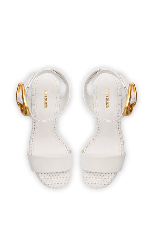Larroude Larroudé Dolly Verona Sandal In White