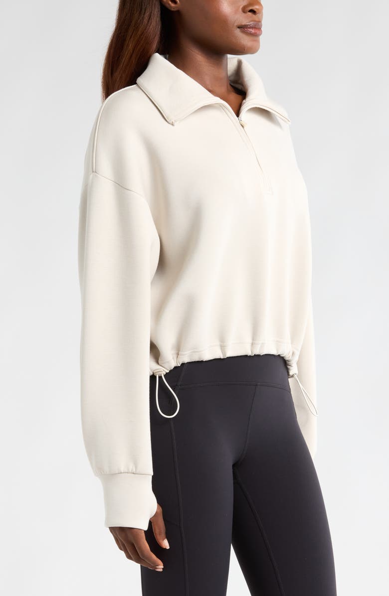Soft Modal Blend Half Zip Pullover