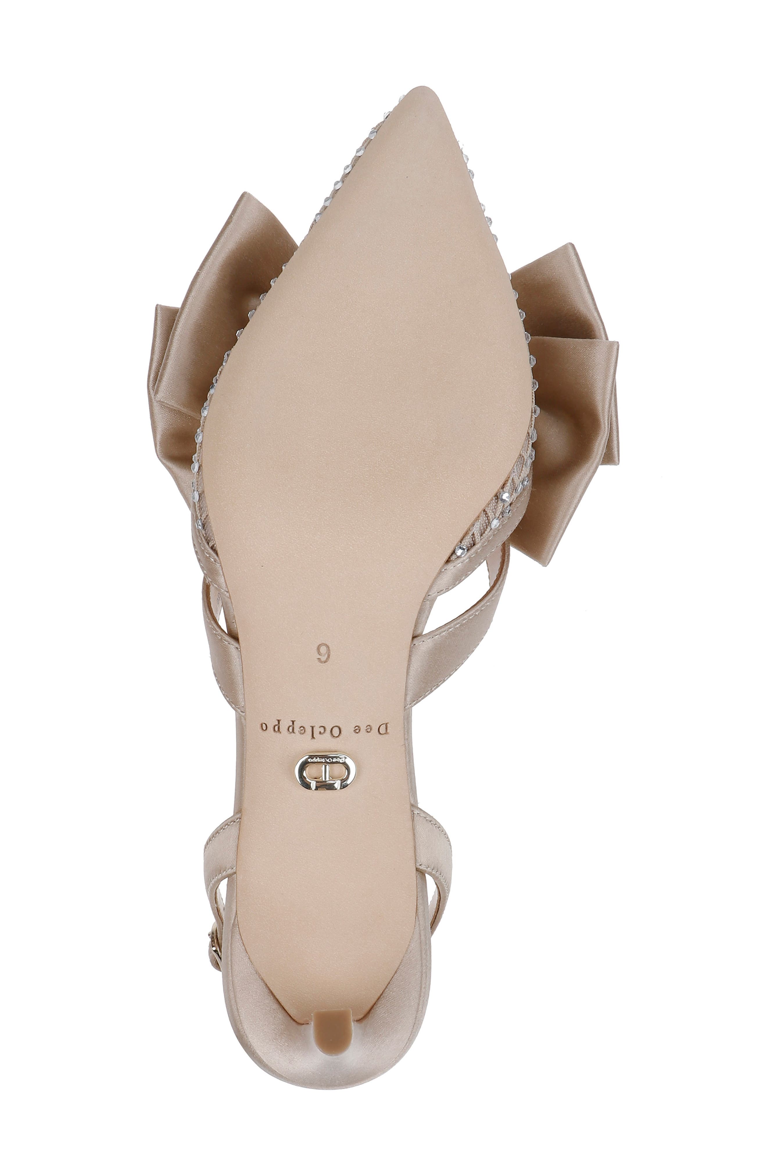 Dee Ocleppo Brazil Crystal Bow Slingback Pump, Alternate, color, 
