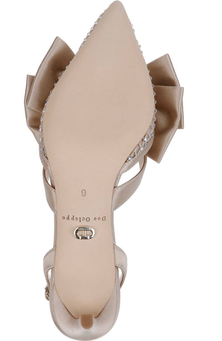 Dee Ocleppo Brazil Crystal Bow Slingback Pump, Alternate, color,