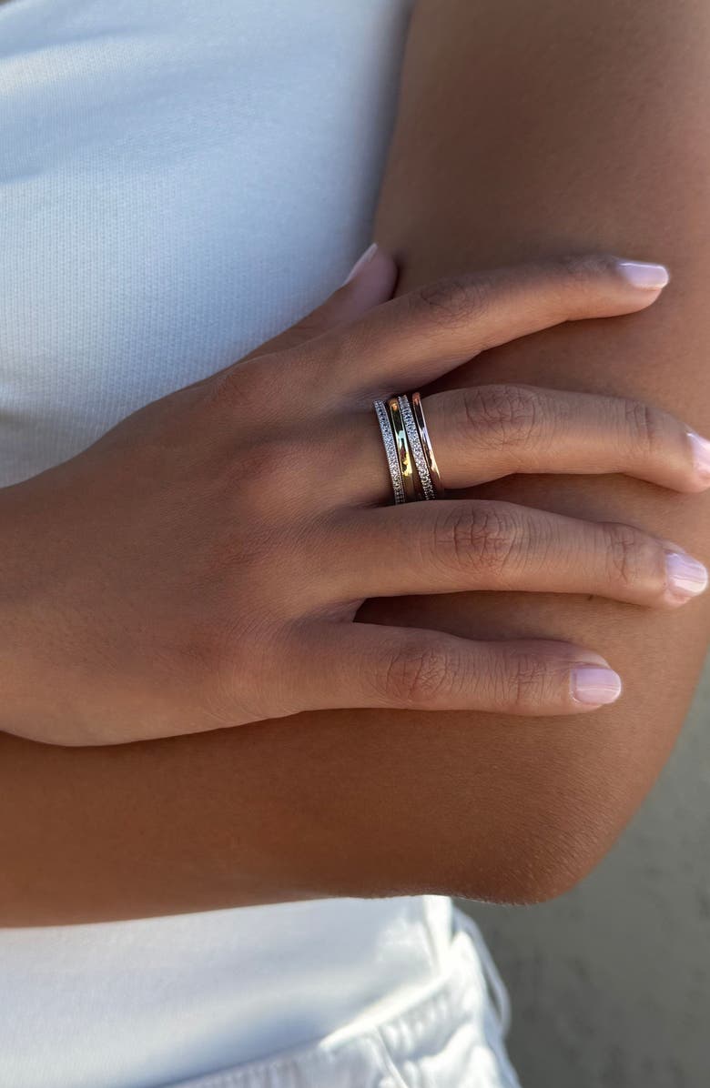Cubic Zirconia Multiband Ring