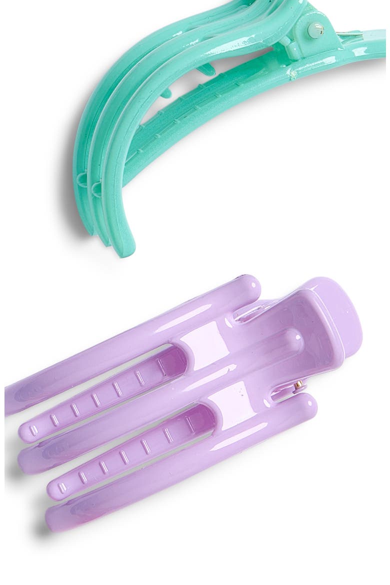 Kids' 6-Piece Hair Clip Set, Alternate, color, PALE MULTI