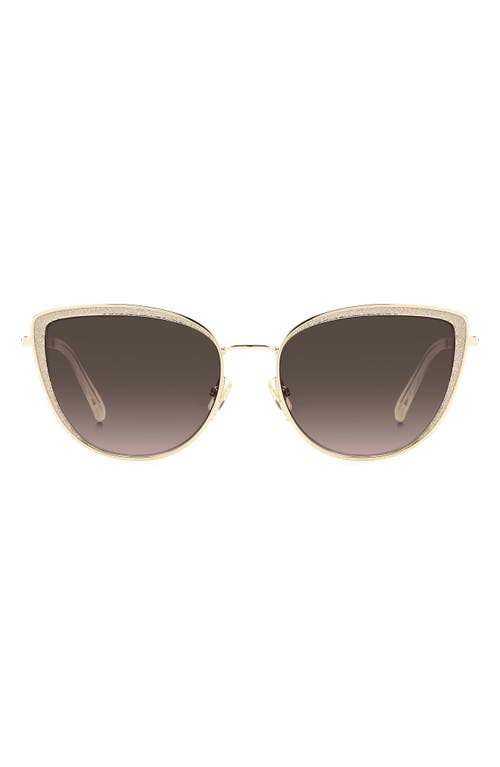 Kate Spade New York Staci 56mm Gradient Cat Eye Sunglasses In Brown