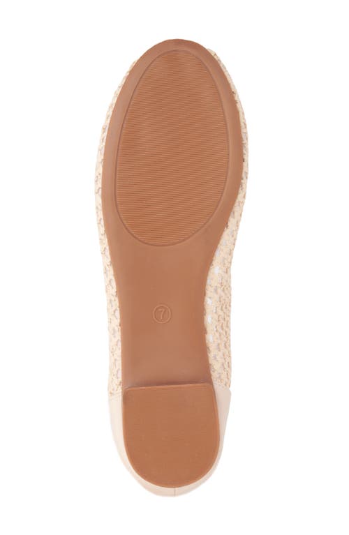 New York And Company Lara Woven Ballet Flat In Natural