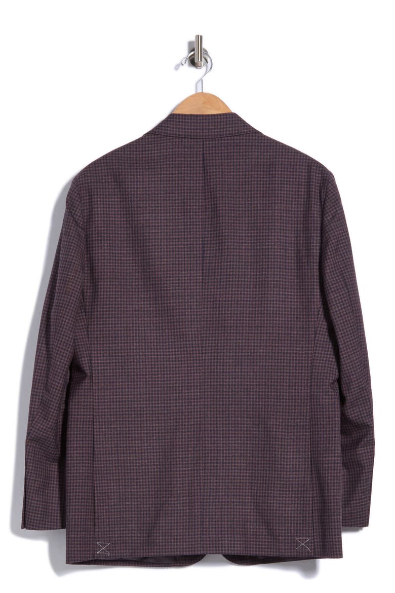 Wool Guncheck Sport Coat, Alternate, color, RED GUNCHECK