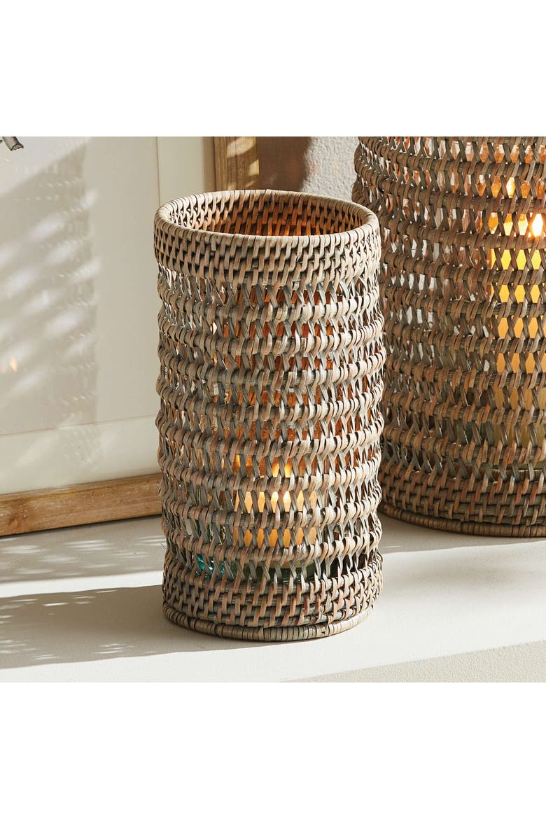 Burma Rattan Hurricane, Alternate, color, Brown