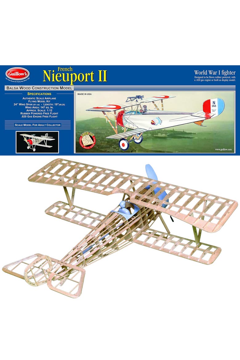 Nieuport II Laser Cut Model Kit Small, Alternate, color, Multicolored