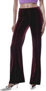 MANGO Seamed Flare Velvet Pants