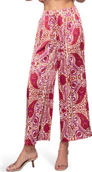 MELLODAY Satin Wide Leg Pants