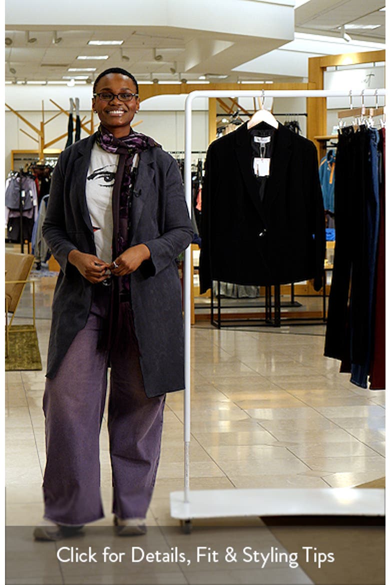 Stretch Crepe One-Button Blazer video