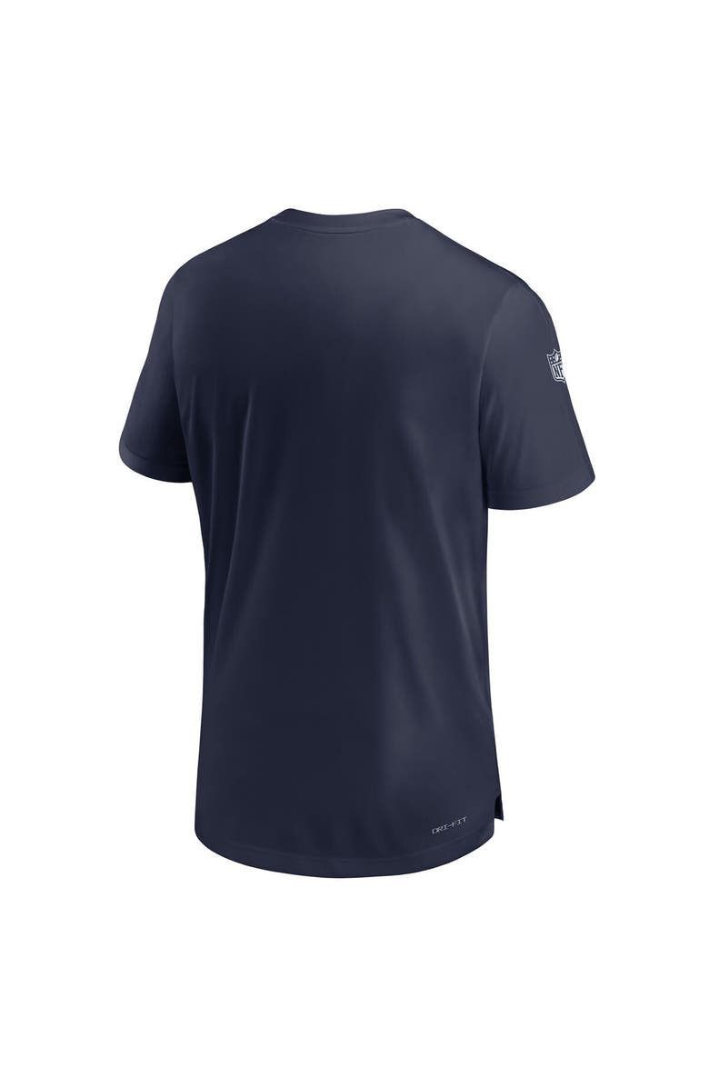 Nike Men's Nike Navy Dallas Cowboys Sideline Coach Performance T-Shirt, Alternate, color,