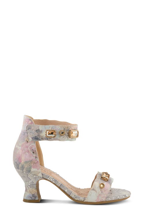 L'artiste By Spring Step Aqualeva Ankle Strap Sandal In Pink Multi