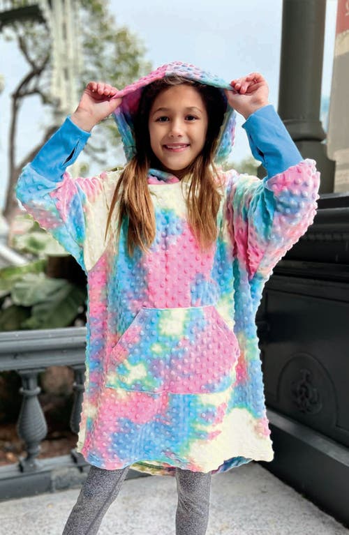 Limeapple Minky Bubble Overszied Hoodie Big Kid In Multi