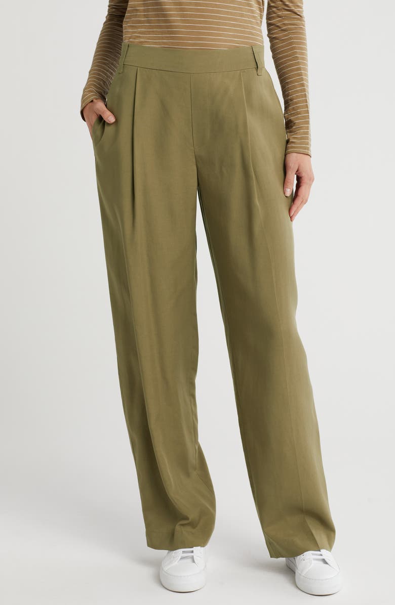 Straight Leg Pull-On Pants