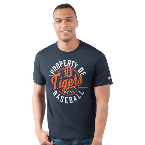 Men's Starter  Navy Detroit Tigers Prime Time Property Of T-Shirt