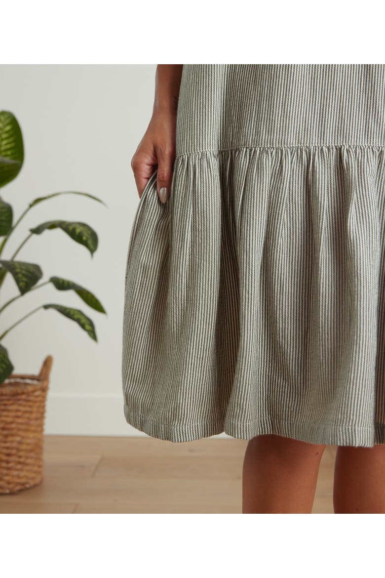 Amarillo Dress, Alternate, color, B&W Stripe