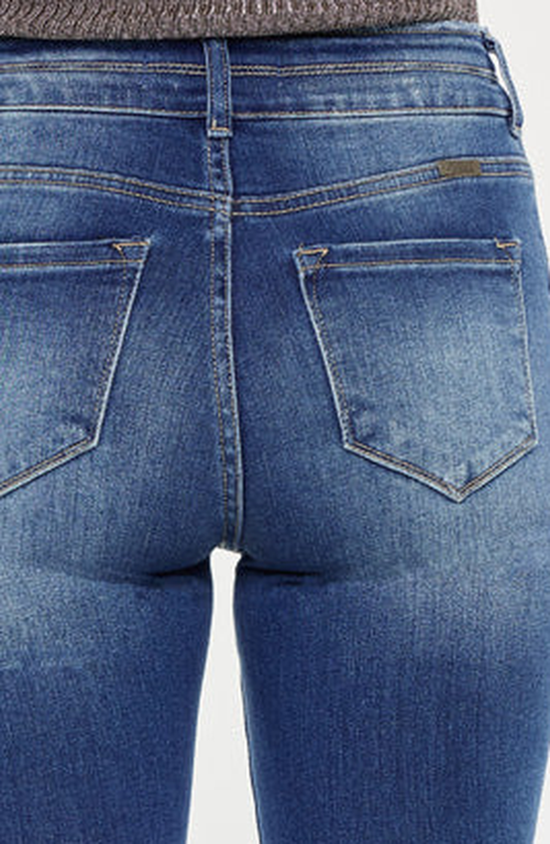 Kancan Morgan High Rise Flare Jeans In Blue