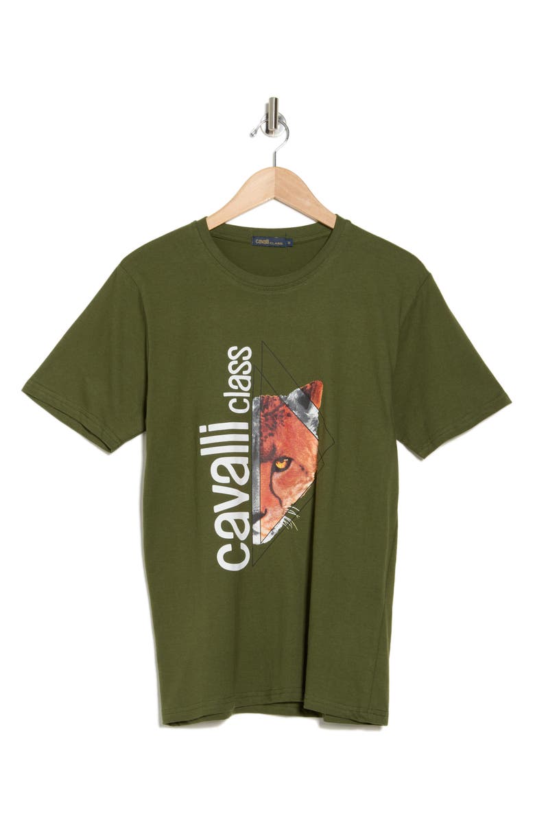 Cavalli Class Short Sleeve Graphic Print T-Shirt, Alternate, color,