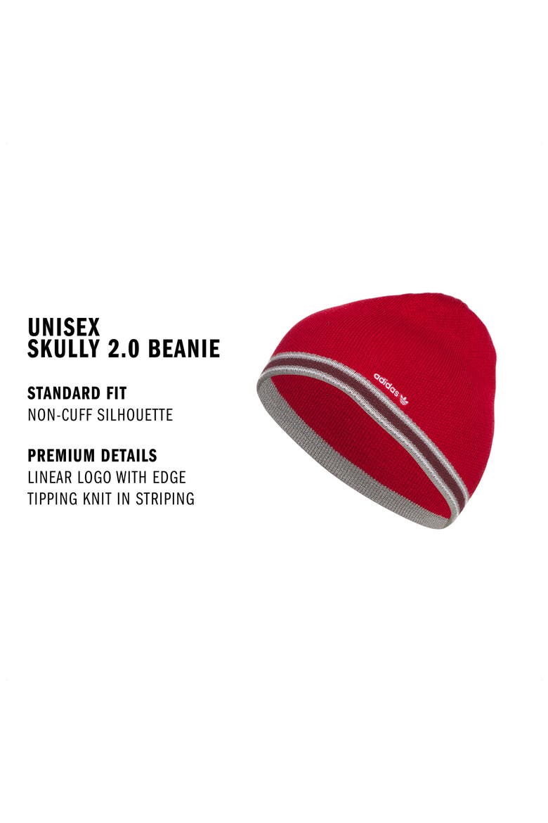 Gender Inclusive Skully 2.0 Beanie, Alternate, color, TEAM RED/ GREY / MAROON