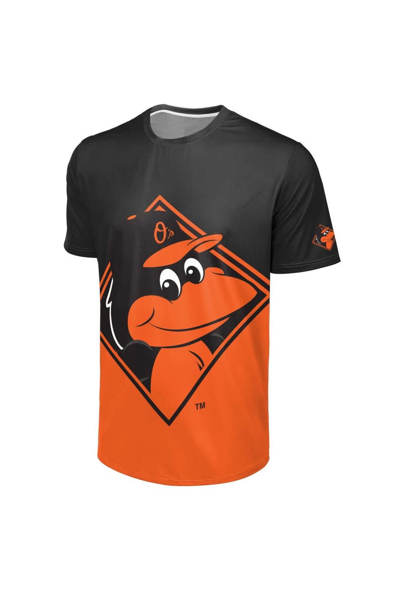 Men's FOCO Black/Orange Baltimore Orioles Big Logo Mascot T-Shirt, Alternate, color, Black