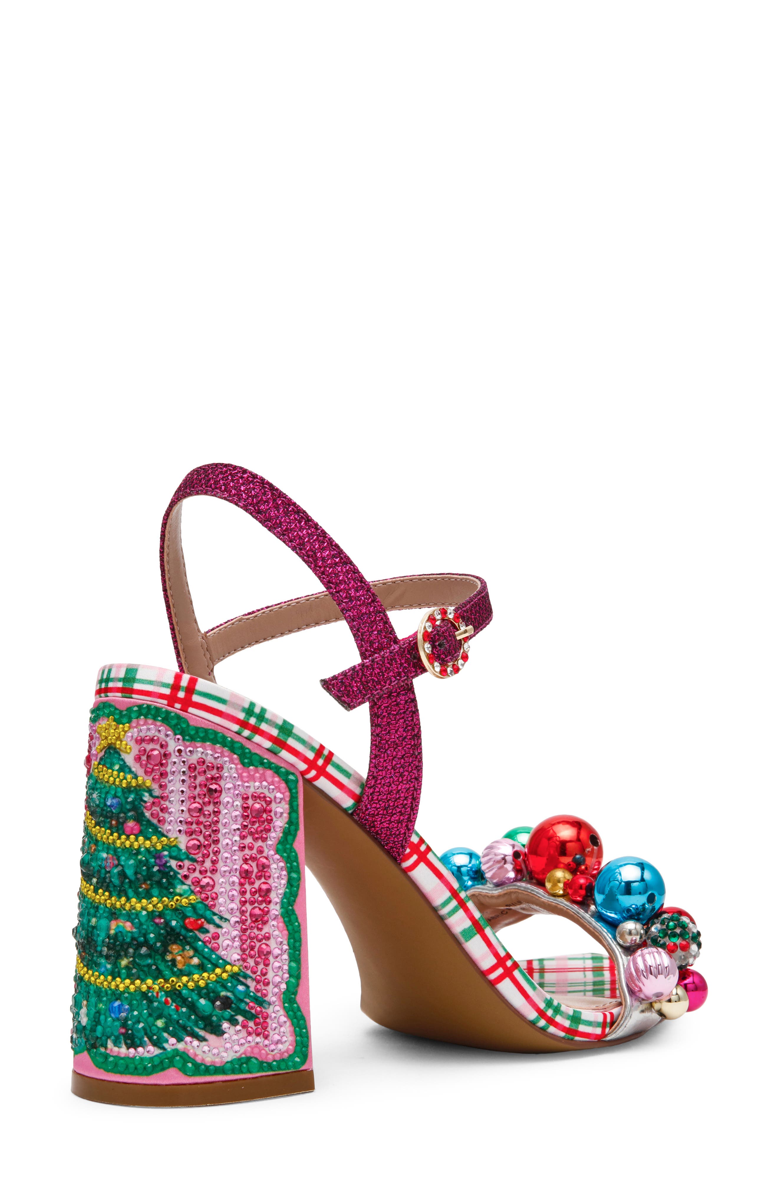 Jolly Sandal, Alternate, color, RED/ GREEN MULTI