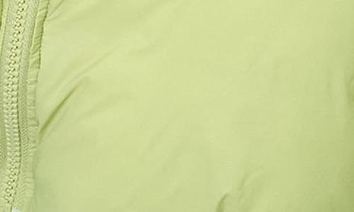 Topshop Puffer Bomber Jacket In Green