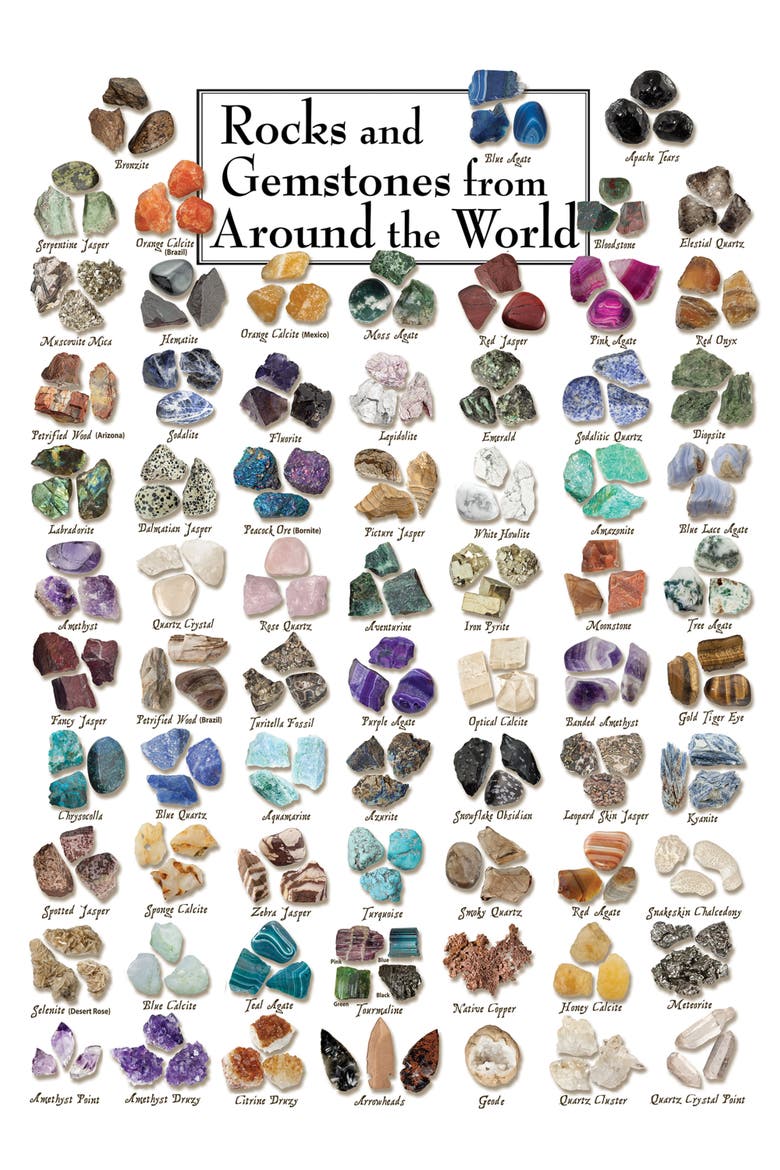 Rocks & Gemstones 1000 Piece Puzzle, Alternate, color, Multicolor