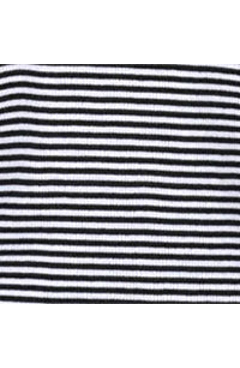 Turtledove London Organic Cotton Nora Stripe Print Top, Alternate, color, Black