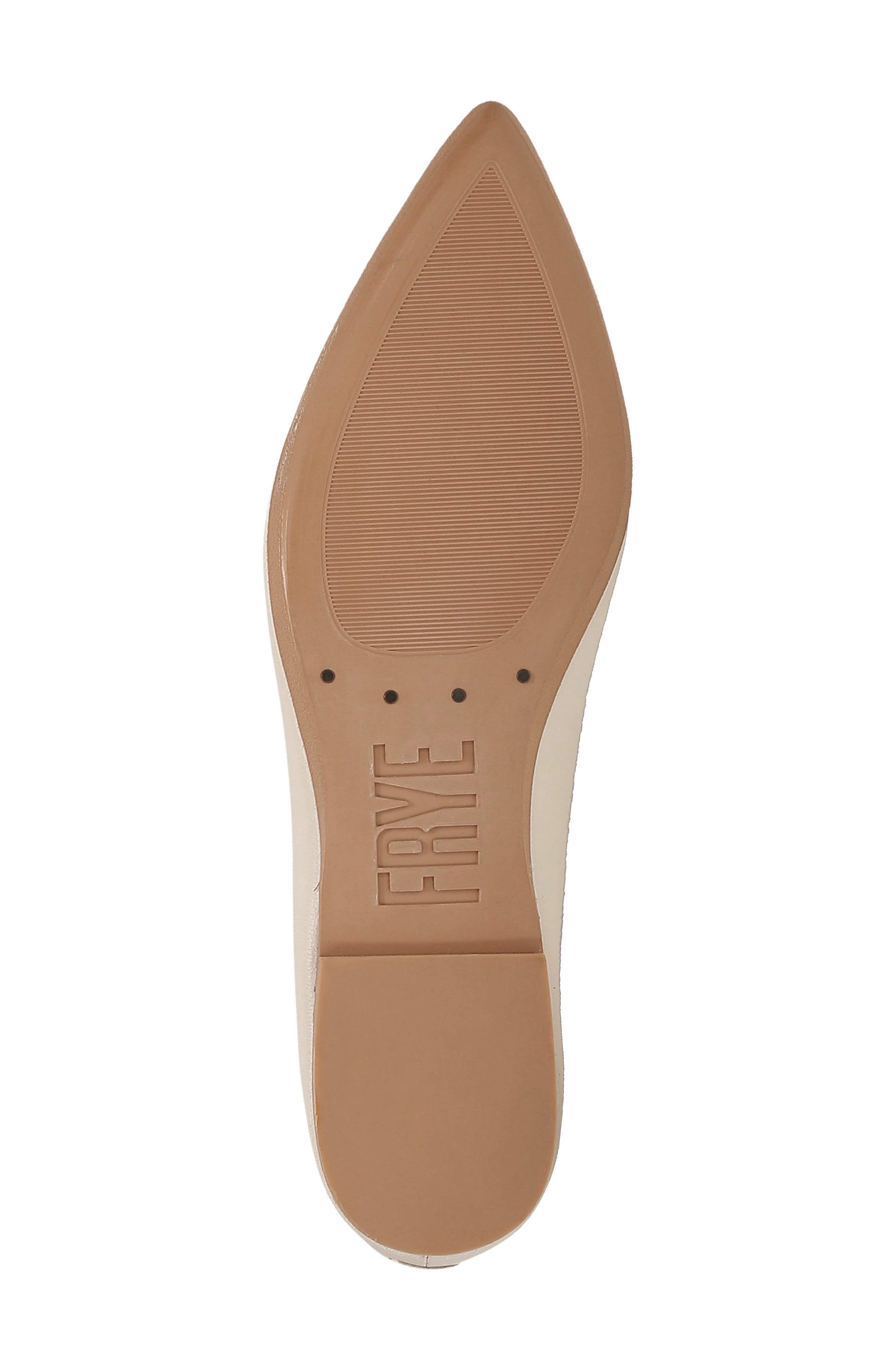 Heather Pointed Toe Ballet Flat, Alternate, color, ECRU