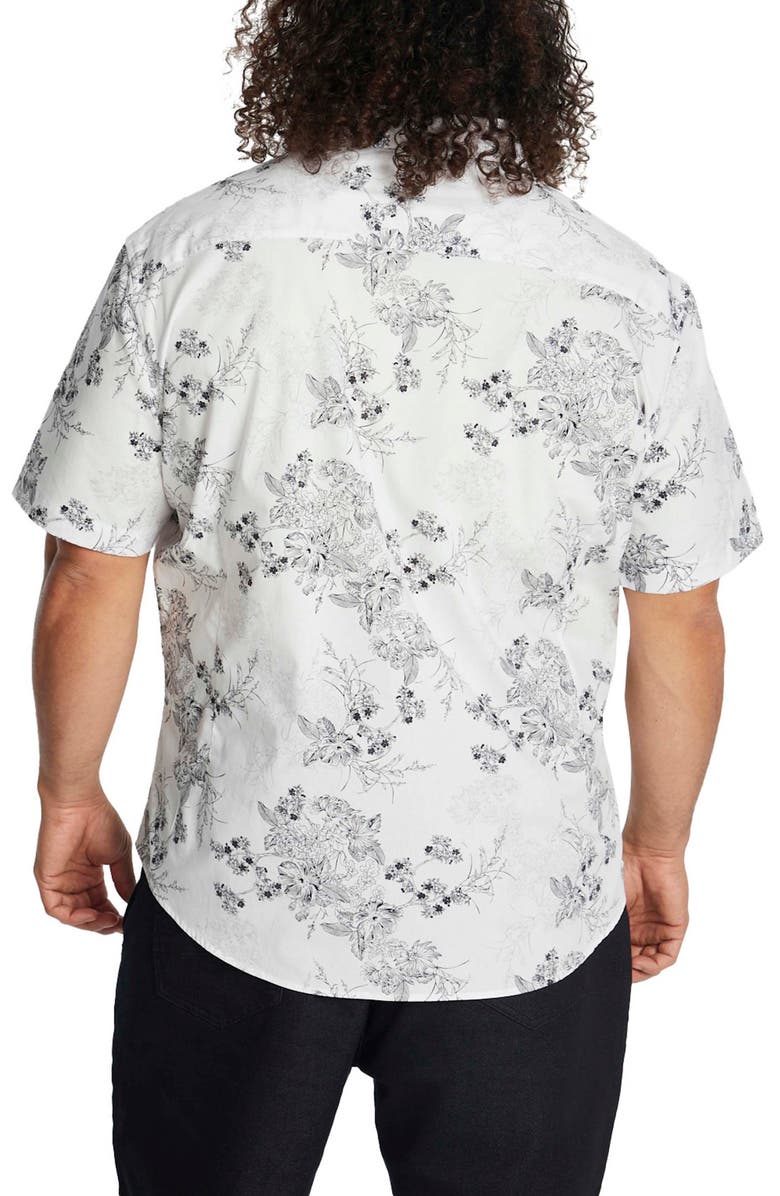 Johnny Bigg Ritchie Floral Short Sleeve Stretch Button-Up Shirt, Alternate, color,