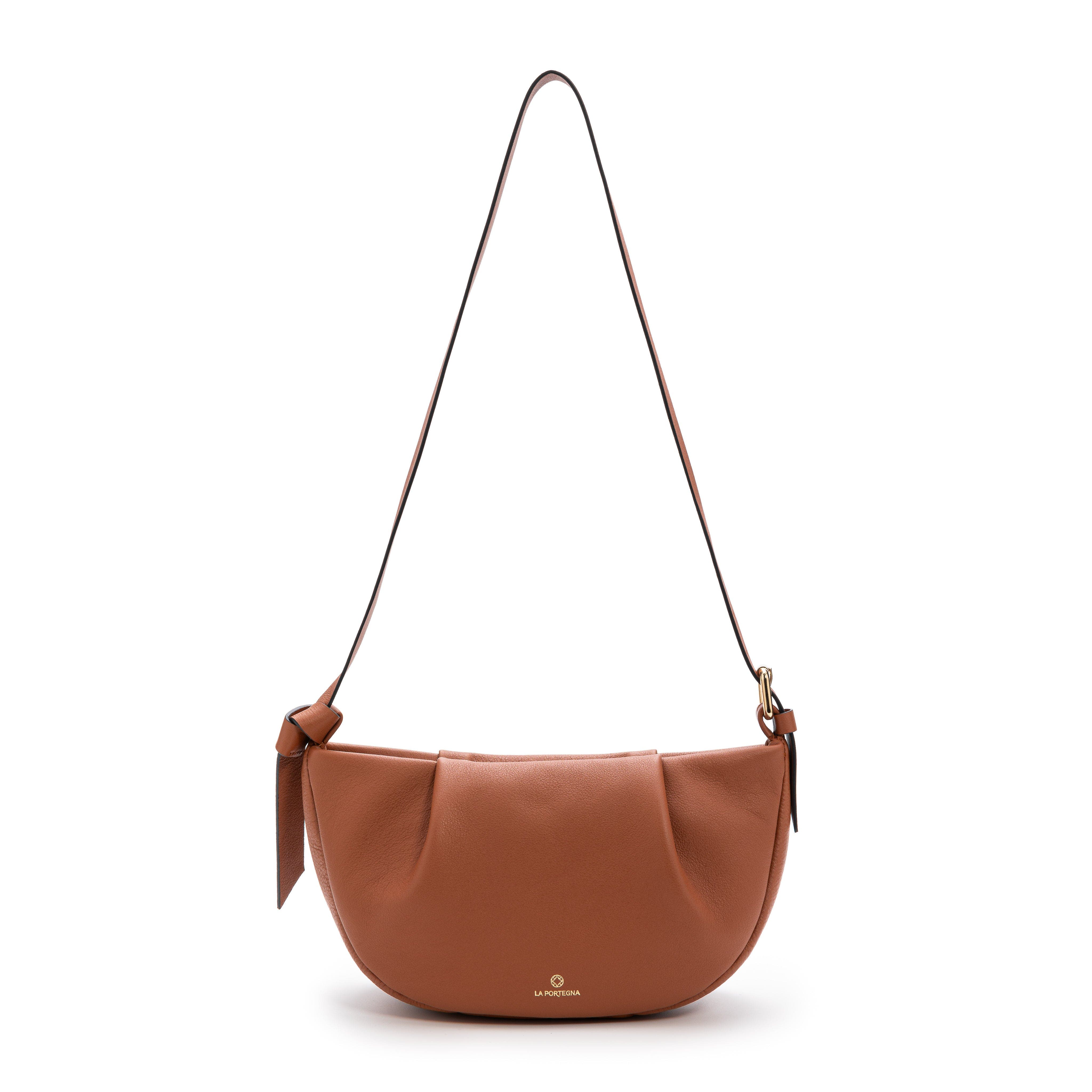 LA PORTEGNA Claudia Adjustable Strap Shoulder Crossbody, Main, color, Brown